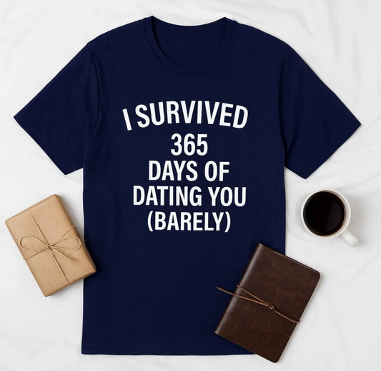 1 year anniversary gift for boyfriend funny, One year dating anniversary gifts for him, Dating anniversary 1 year funny boyfriend tee